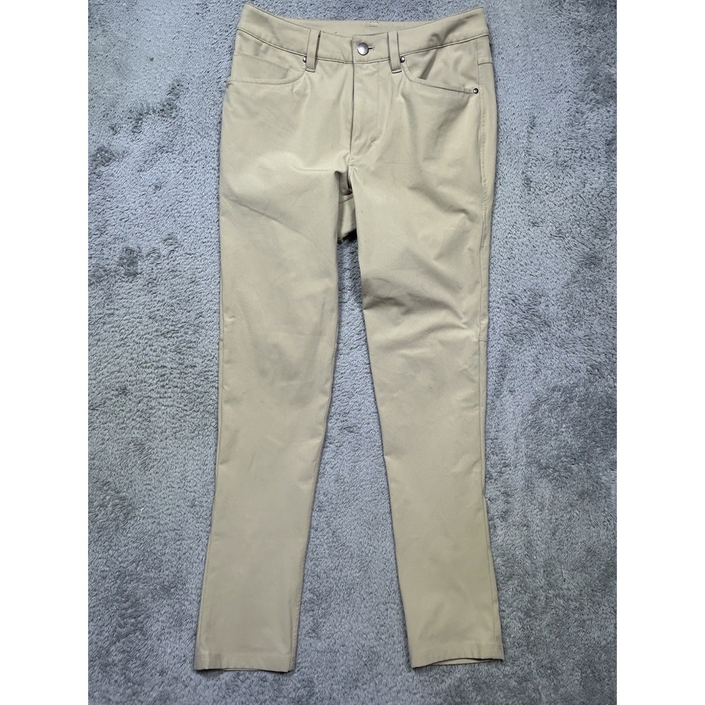 Lululemon Pants Mens 28x30 Beige Slim Fit ABC Utilitech Chino Casual 5 Pocket
